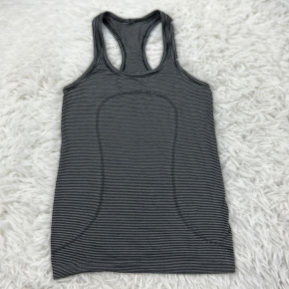 Lululemon Swiftly Tech Tank Hyper Stripe Black White - Picture 1 of 5